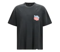 Graphic-Print Cotton T-Shirt — Black