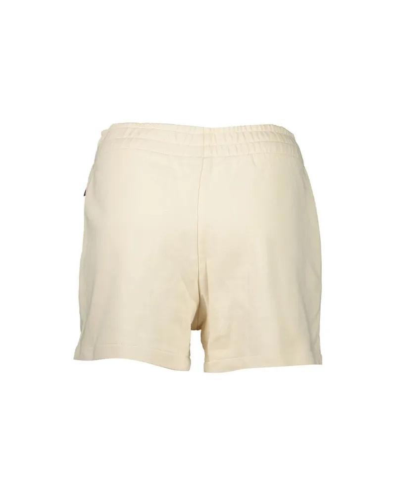 Napapijri Cotton-Blend Jogger Shorts — Beige Beige