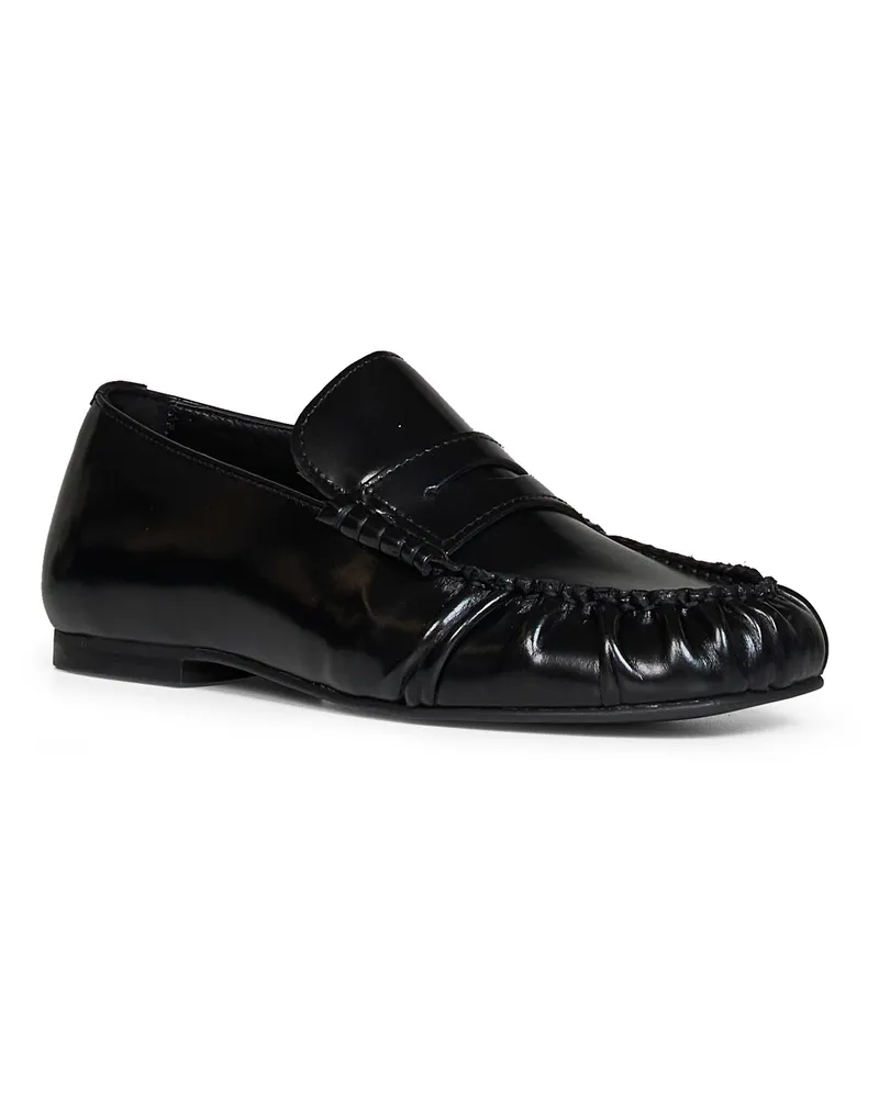 Alohas Women's Loafers Aven Black Leather Black