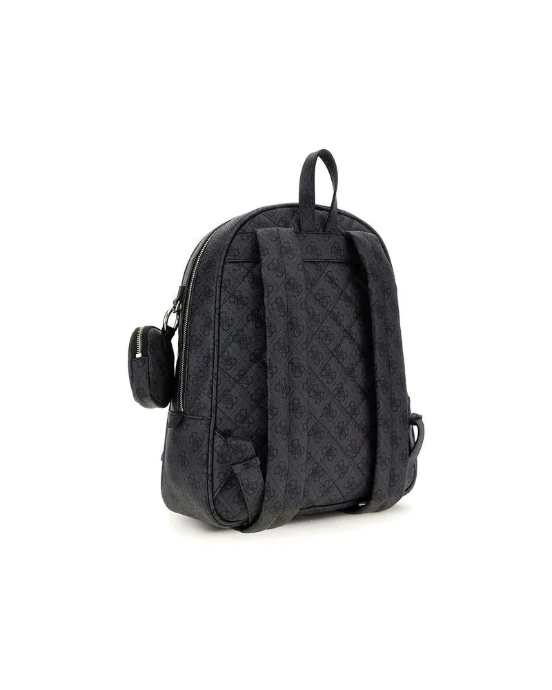 Guess Coal Logo Polyurethane Backpack — Gray Gray