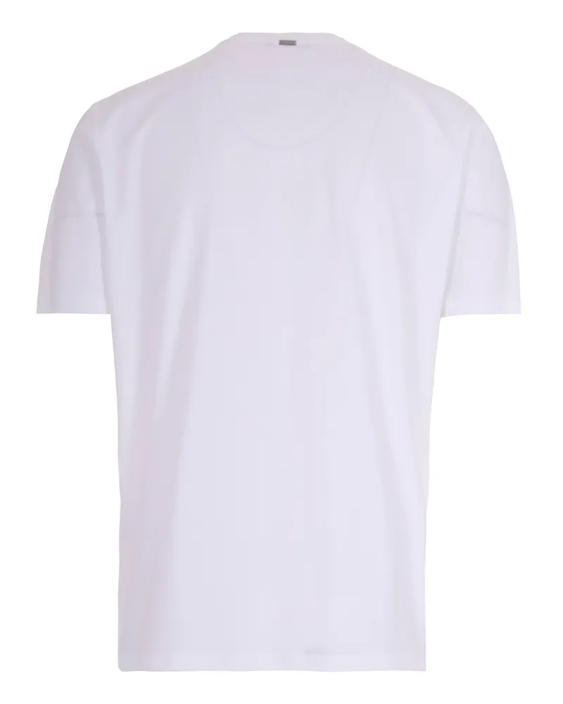 Herno Men's T-Shirt Crew-Neck Jersey White Cotton T-Shirts And Polos White