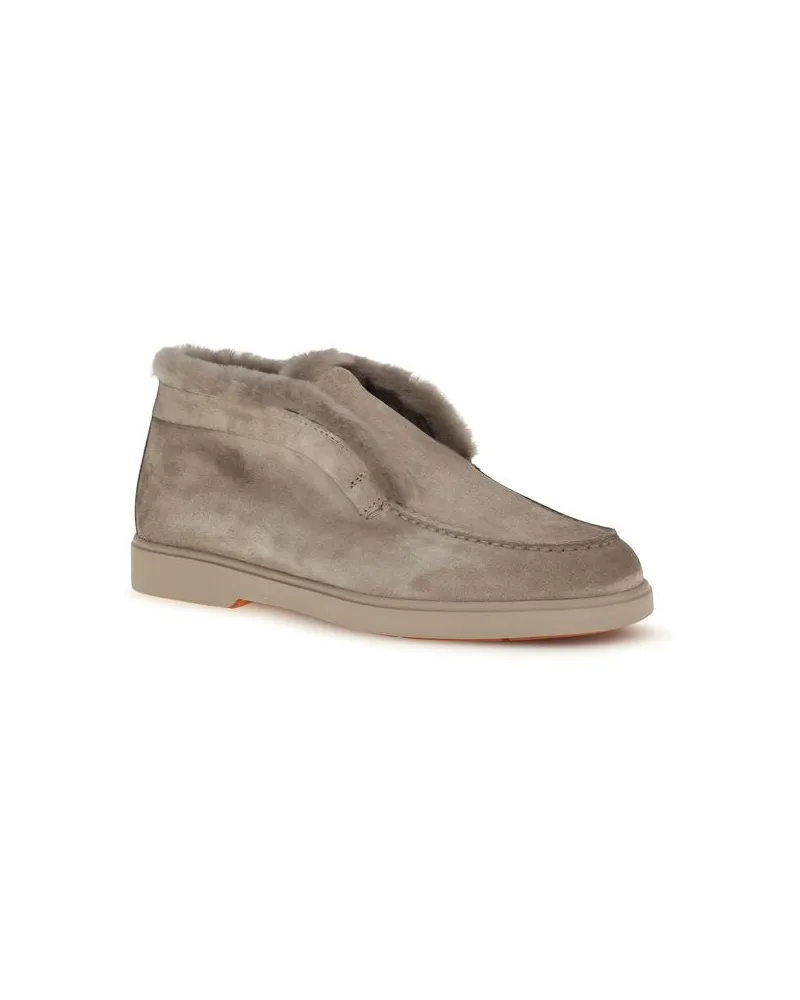 Santoni Fortune Ankle Boot — Beige Beige
