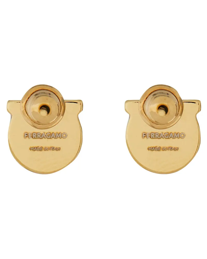 Ferragamo Gancini Earrings — Gold Gold
