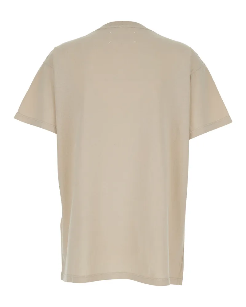 Maison Margiela Women Crew Neck T-Shirt White Cotton T-Shirts & Jerseys White