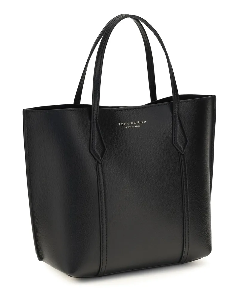 Tory Burch Women's Leather Handbag Perry Black Calf Handbags Hand Bags Black