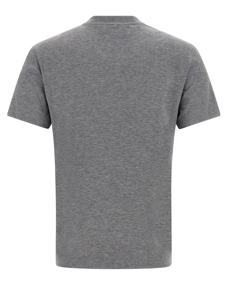 Fendi Women Gray Cotton T-Shirt Gray