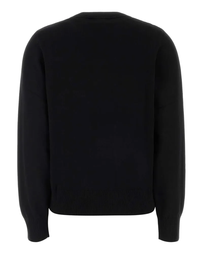 Ganni Women's Black Cotton Sweater Exterior: Organic Felpe Black