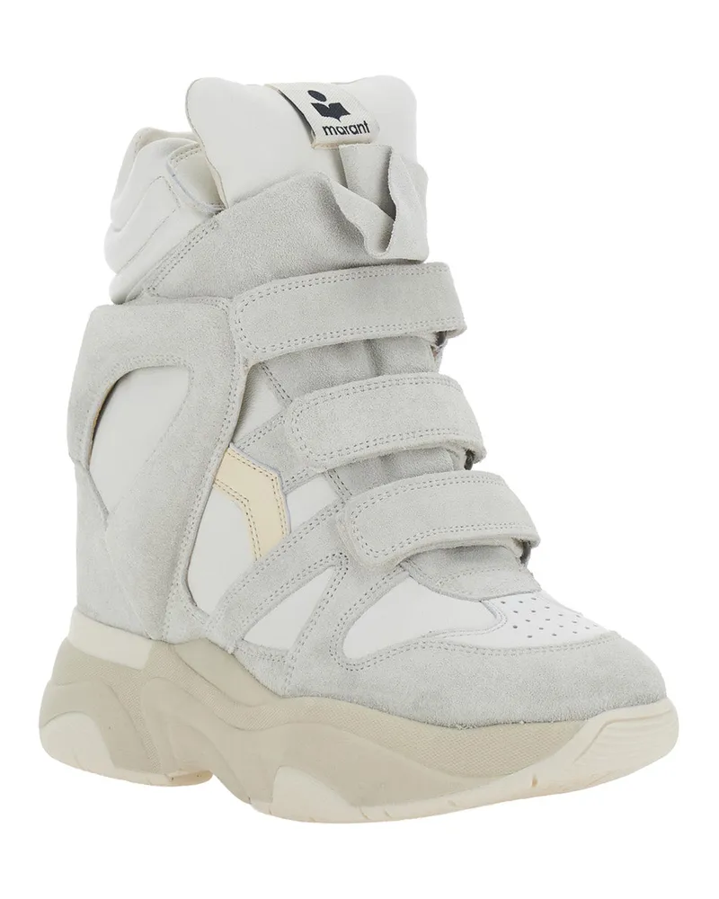 Isabel Marant Women's Sneakers Balskee-Gz White Tech Fabric Trainers 