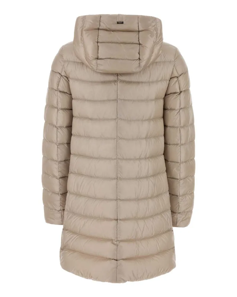 Herno Women's Sand Nylon Down Jacket Chantilly Piumini Beige