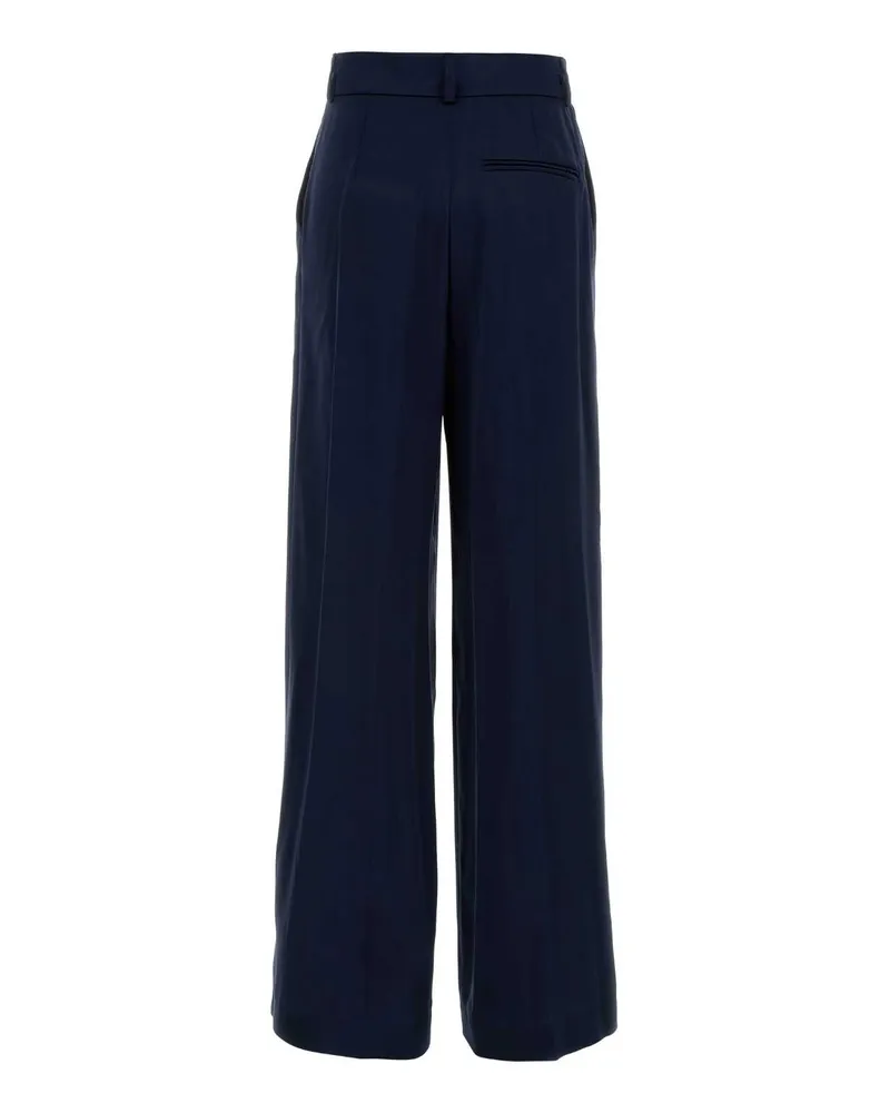 Alberta Ferretti A03011627 0290 Blu Exterior: Viscose Pantaloni Trousers Navy