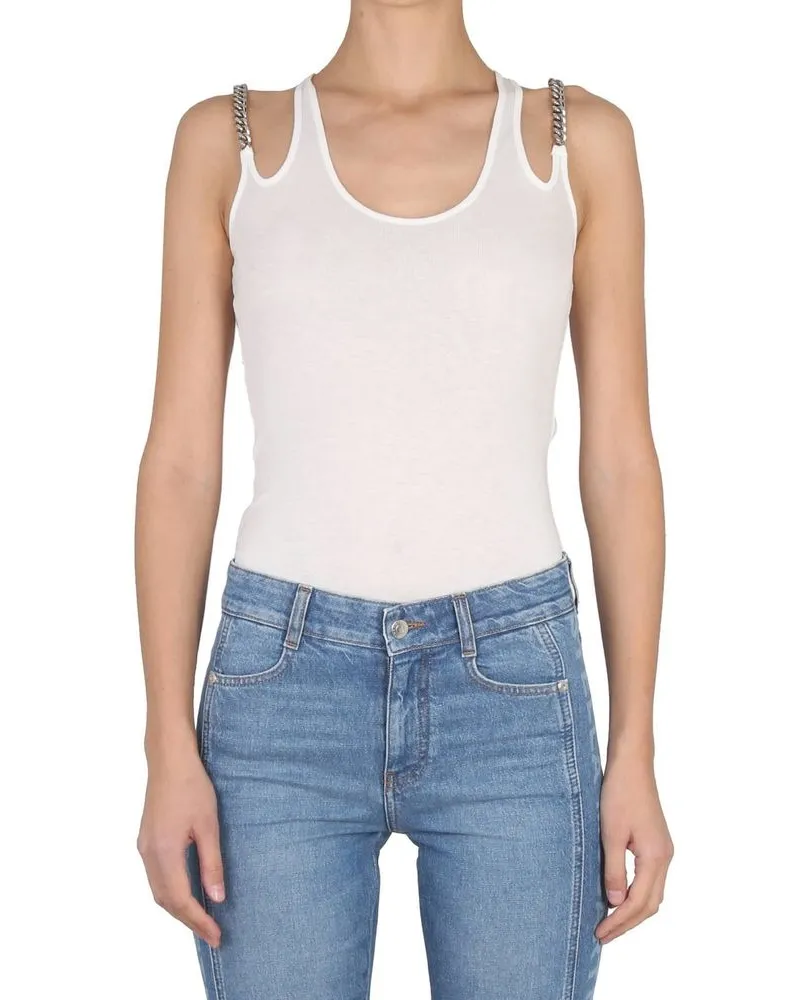 Stella McCartney Women's White Cotton Tank Tops White
