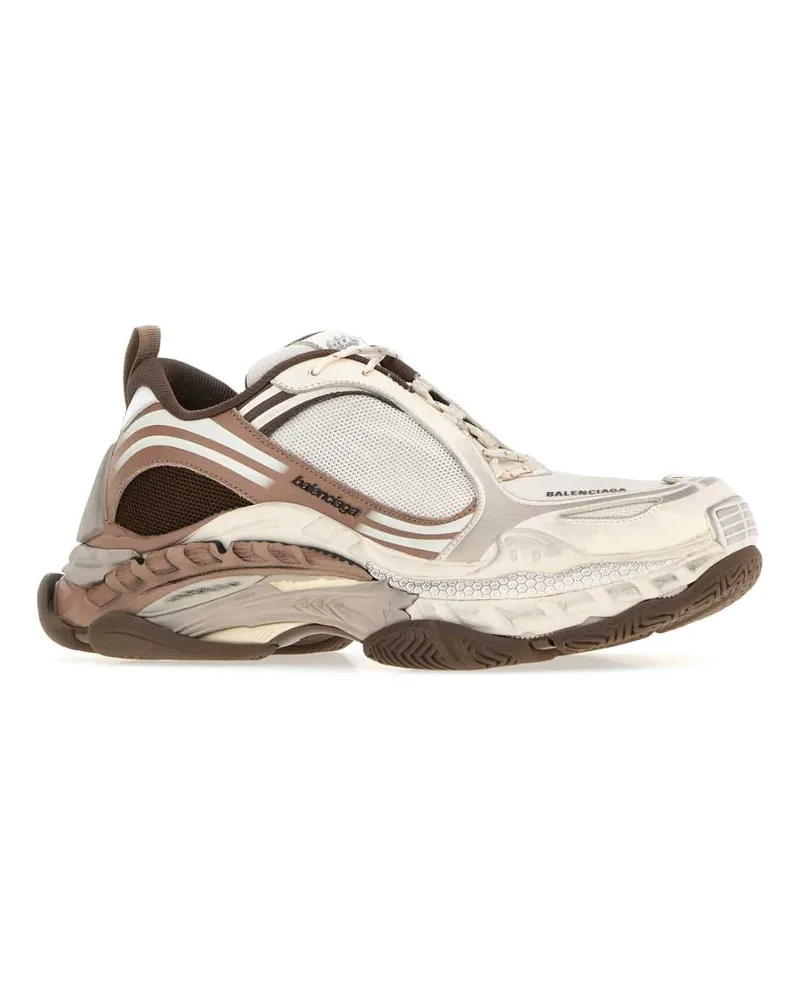 Balenciaga Men's Multicolor Canvas And Rubber Triple S.2 Sneakers Brown Mix - Beige Brown