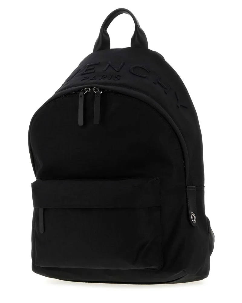 Givenchy Logo-Embossed Nylon Backpack — Black Black