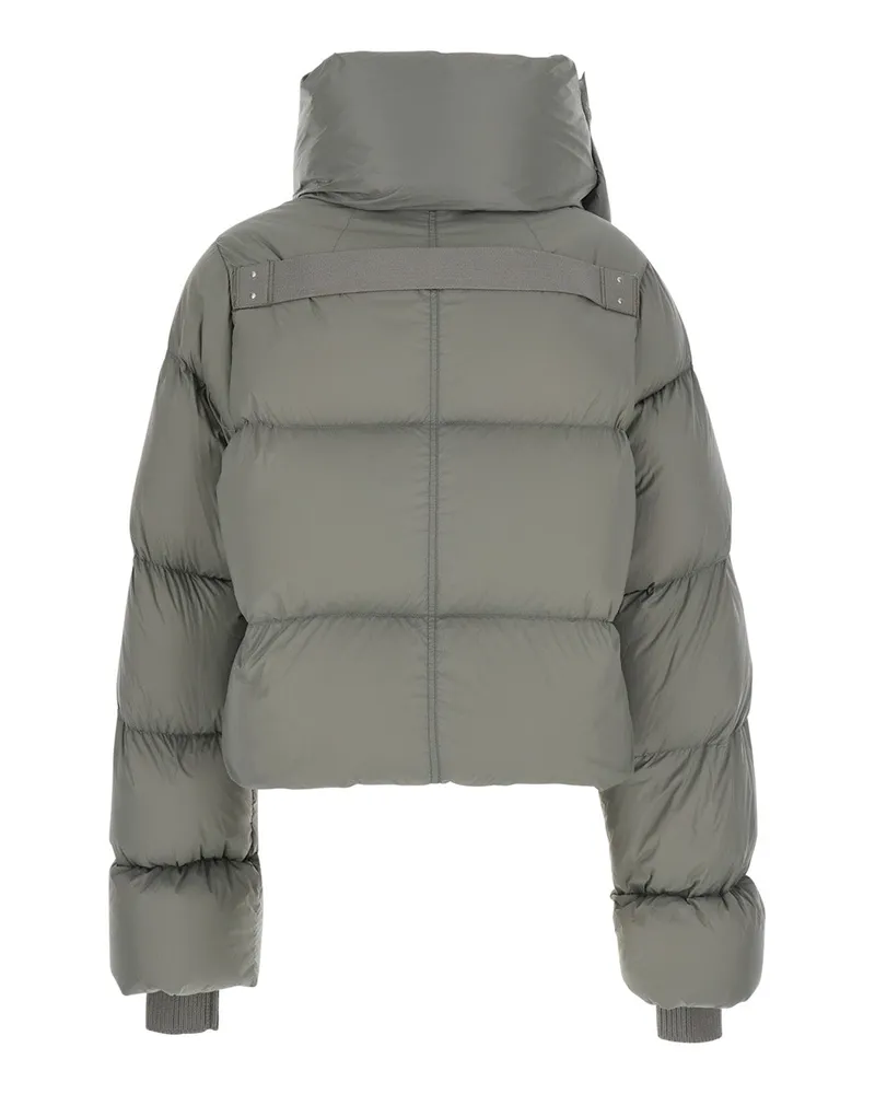 Rick Owens Women's Down Puffer Jacket Grey Tech Fabric Gray