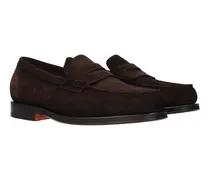 Suede Loafer — Brown