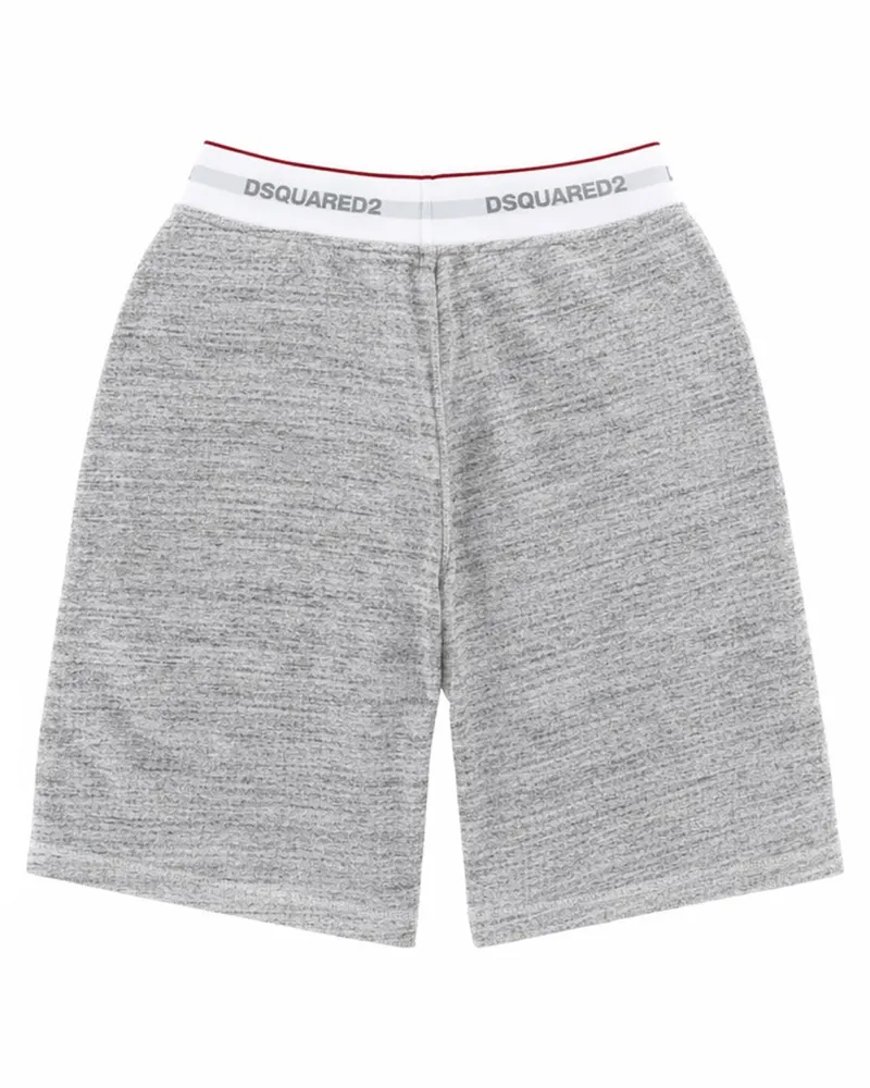 Dsquared2 Oversized Cotton Shorts — Gray Gray