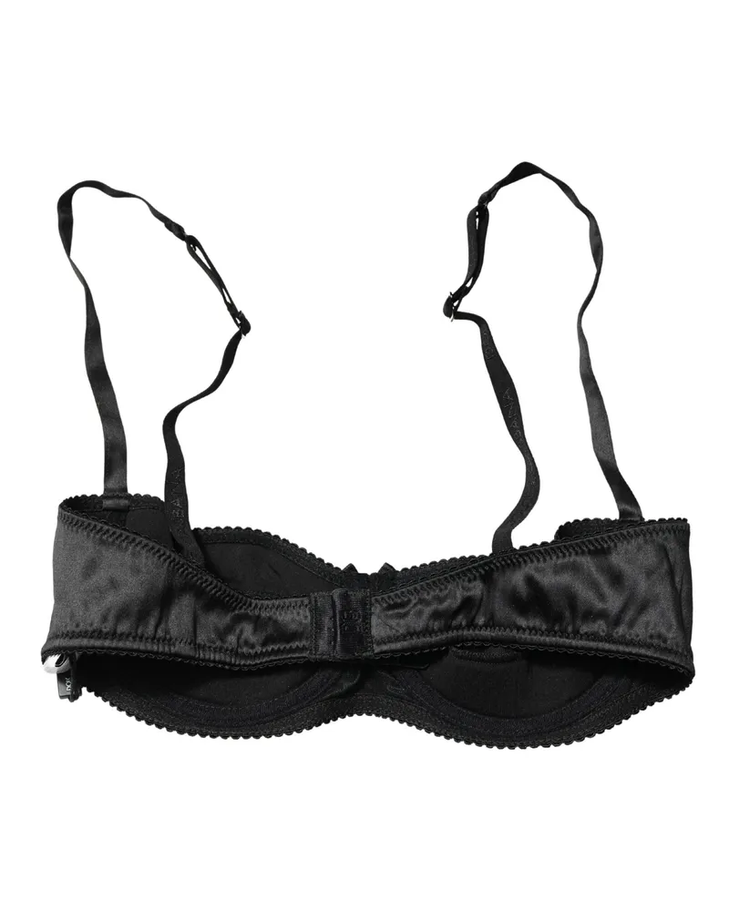 Dolce & Gabbana Semi-Pad Underwire Balconette Bra — Black Black