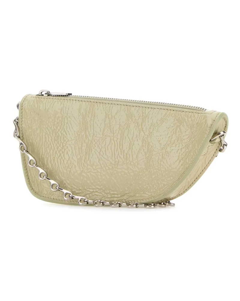 Burberry Women's Pastel Green Leather Micro Shield Crossbody Bag Hunter Borse A Tracolla Green