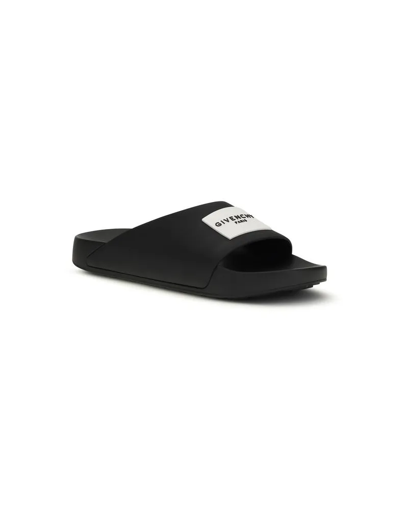Givenchy Women's Black Rubber Sandals Black