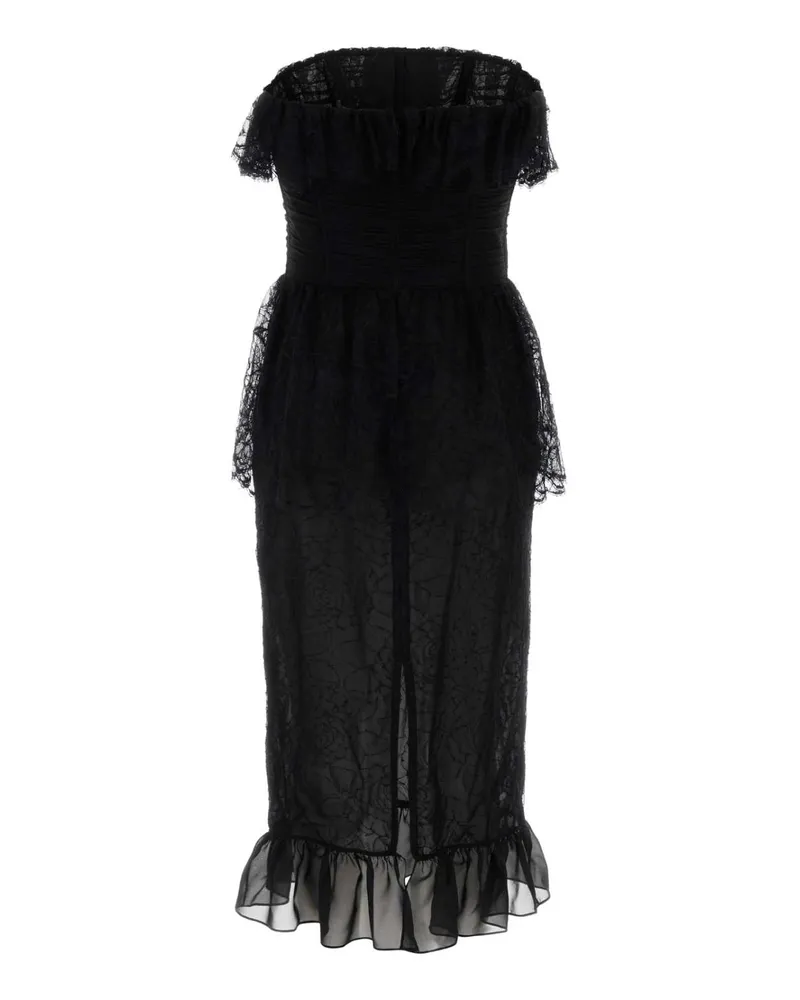 Alessandra Rich Women's Black Lace Dress Abiti Black