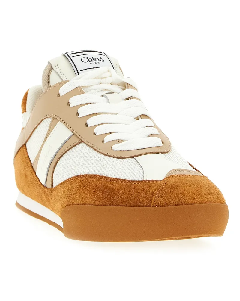 Chloé Women's Beige Polyester Low Top Sneakers Beige