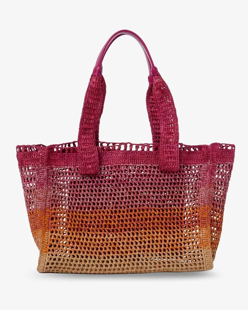 Chloé Women's Shoulder Bag East-West Summer Banana Multicolour Raffia Multicolor