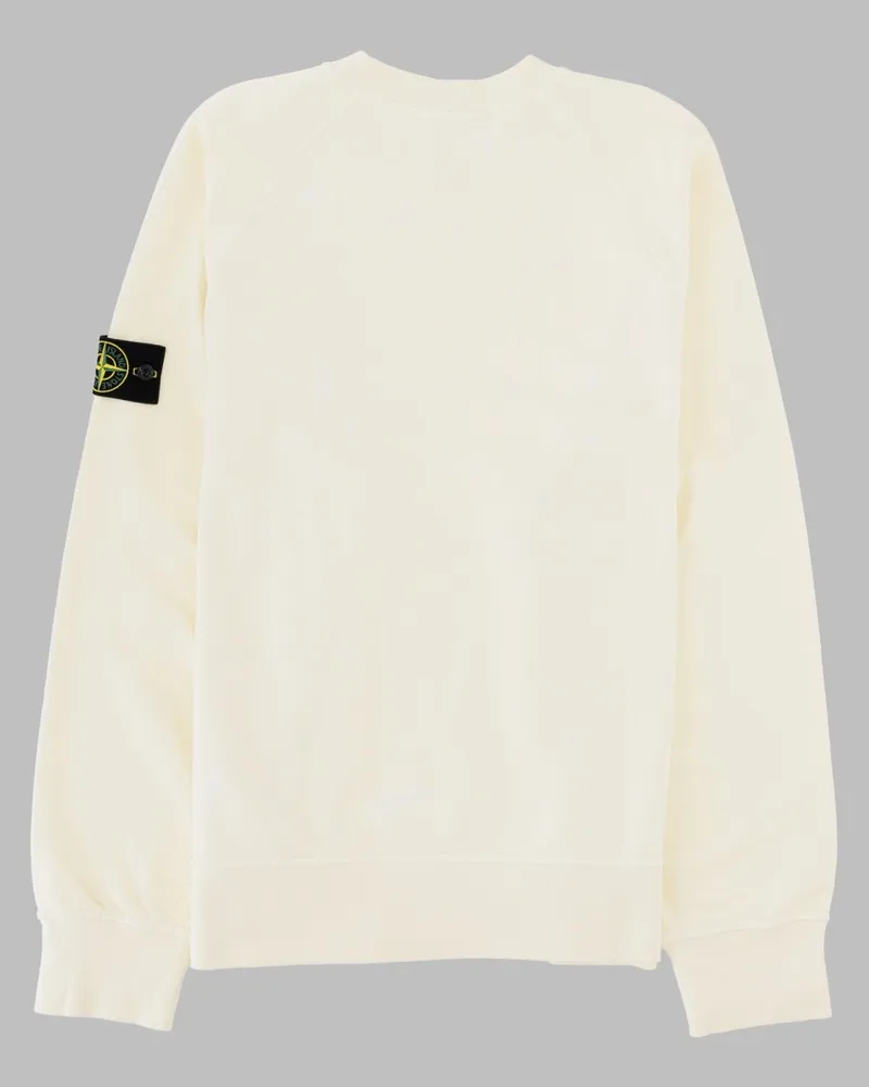Stone Island 100% Cotton Sweatshirt — Beige Beige