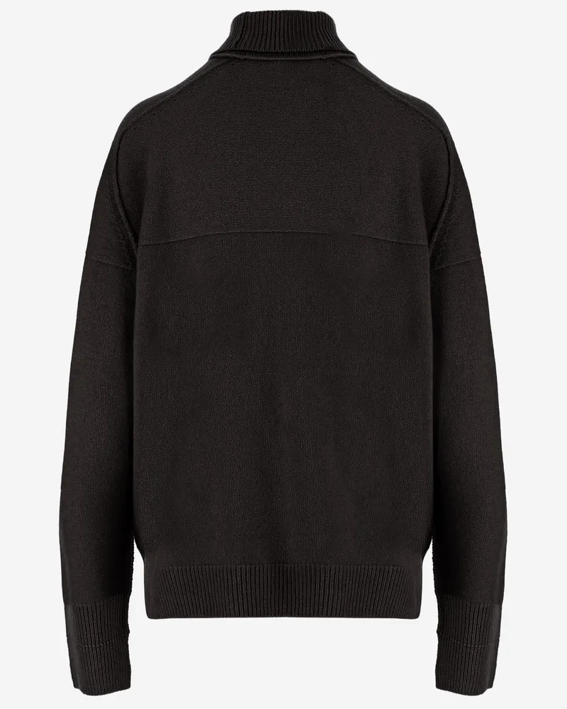 Carven Women's High Neck Cashmere Sweater Brown Brown