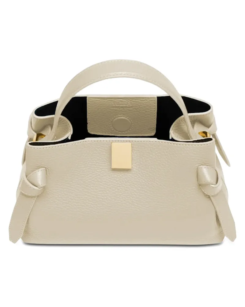 YUZEFI Women's Mini Gyoza Bag Ivory Handbags Hand Beige