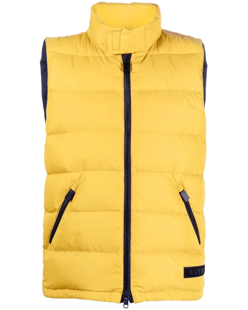 ASPESI Women's Padded Down Gilet Aw22 M Yellow