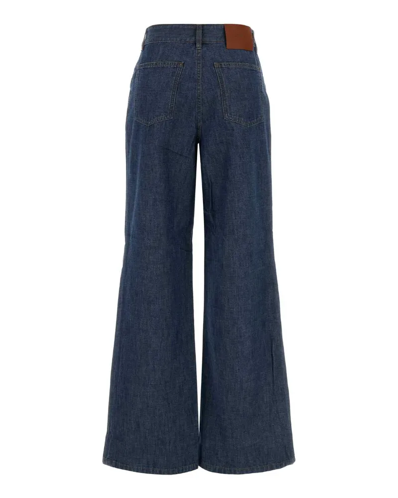 Fendi Navy Exterior: Cotton Pantaloni Trousers Navy