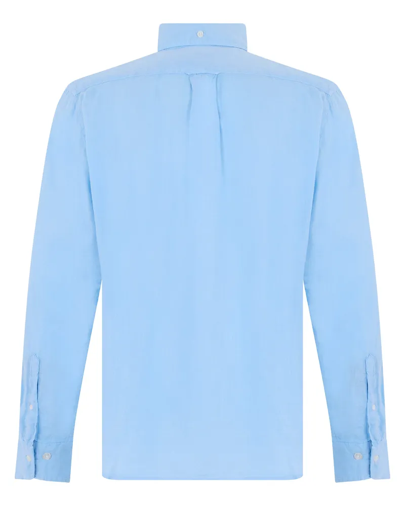 Gant Men's Long Sleeve Linen Shirt Light Blue Blue