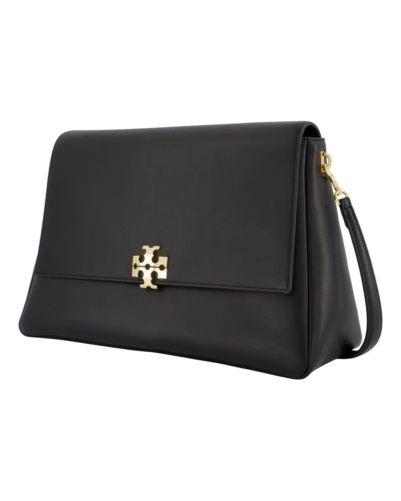 Tory Burch Women's Charlie Large Shoulder Bag -  Leather Black Calfskin Shoulder-Hobo-Bags Black