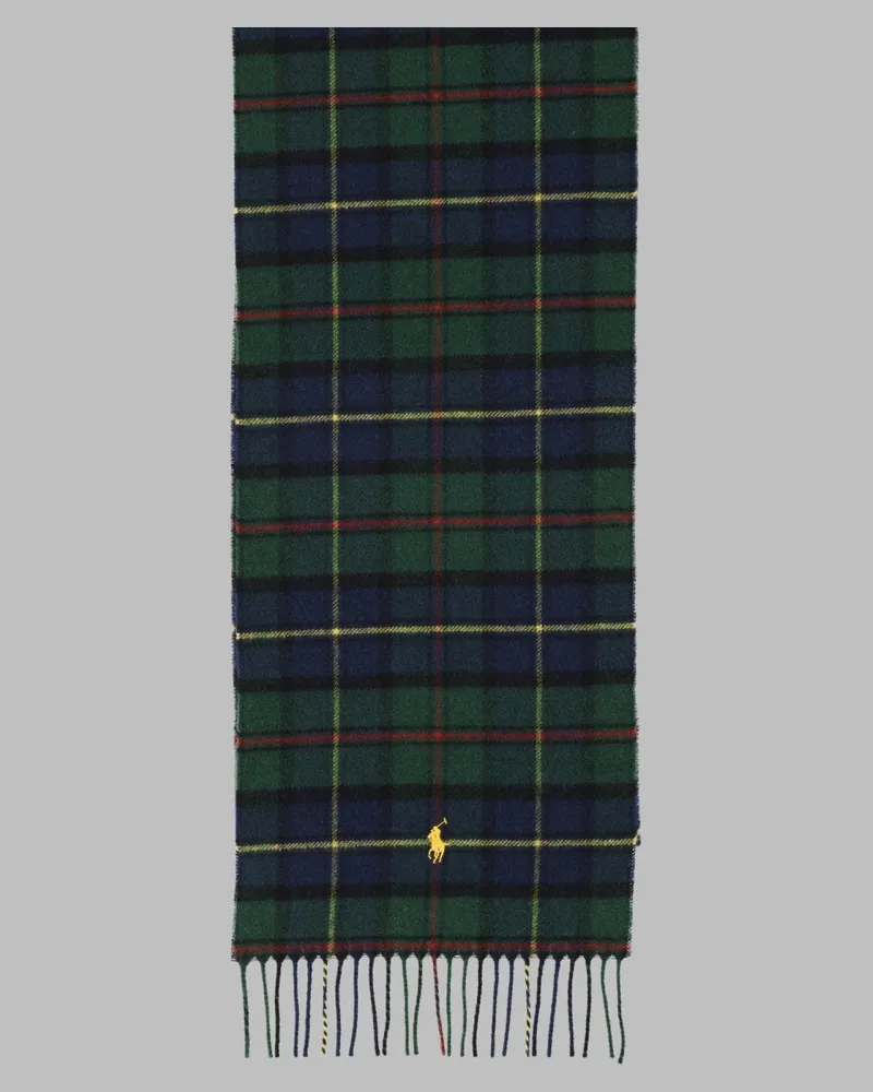 Ralph Lauren Tartan Wool-Cashmere Scarf — Multicolor Multicolor