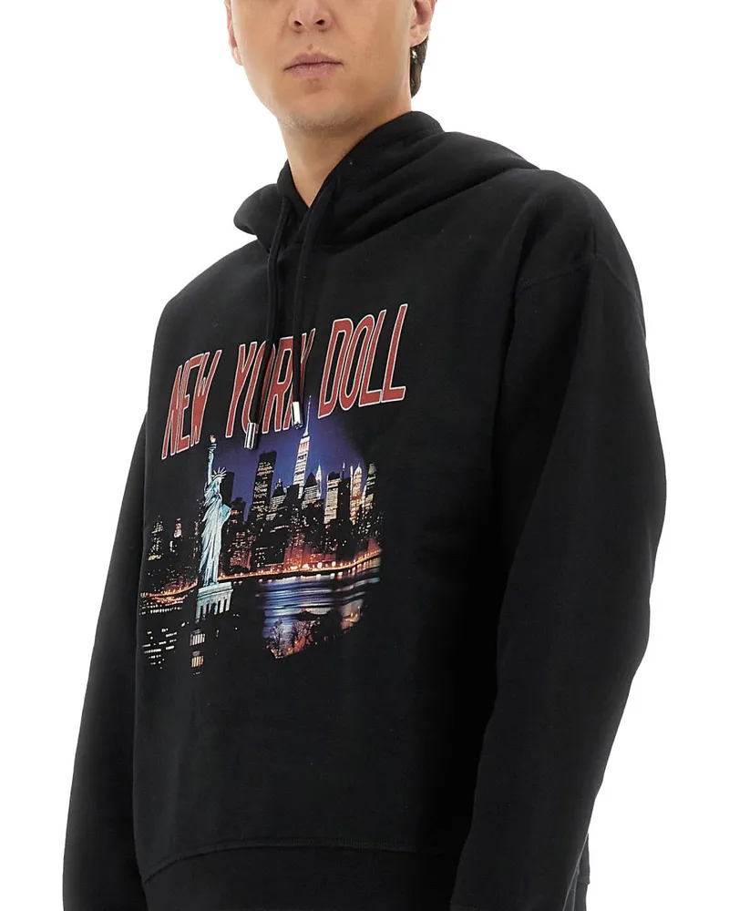 Dsquared2 Cotton Hoodie — Black Black