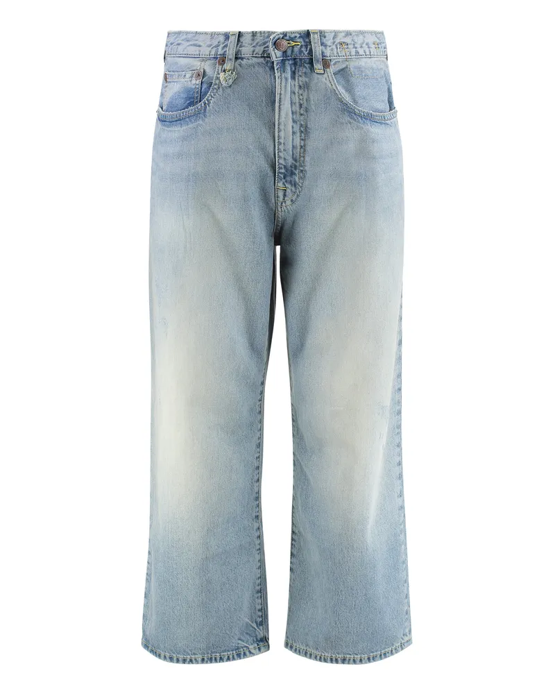 R13 Women's Darcy Wide-Leg Jeans Denim Tencel Blue