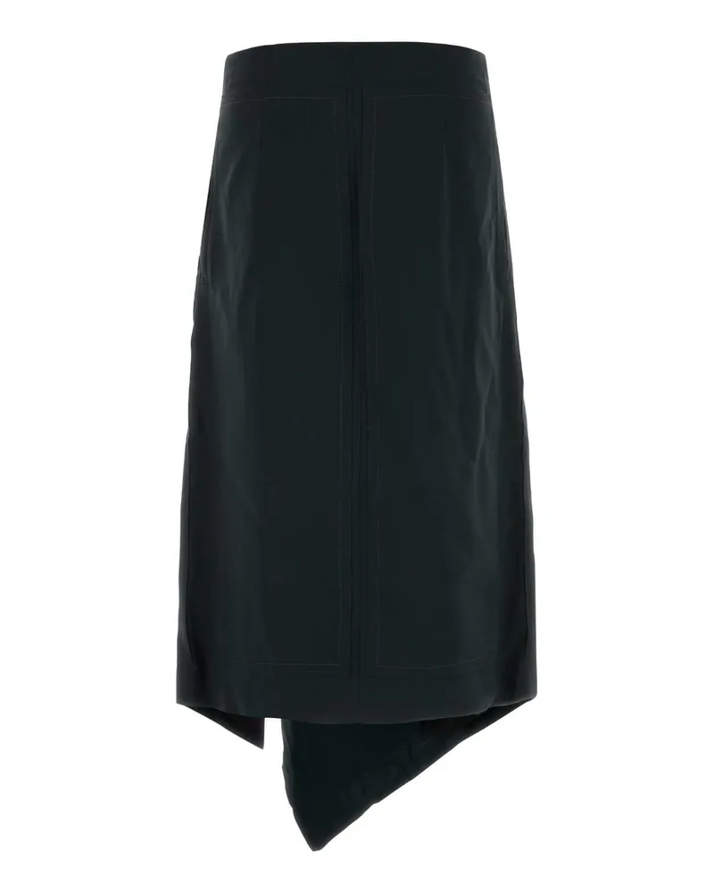 AMI Paris Women's Black Wool Skirt Anthracite Gonne Black