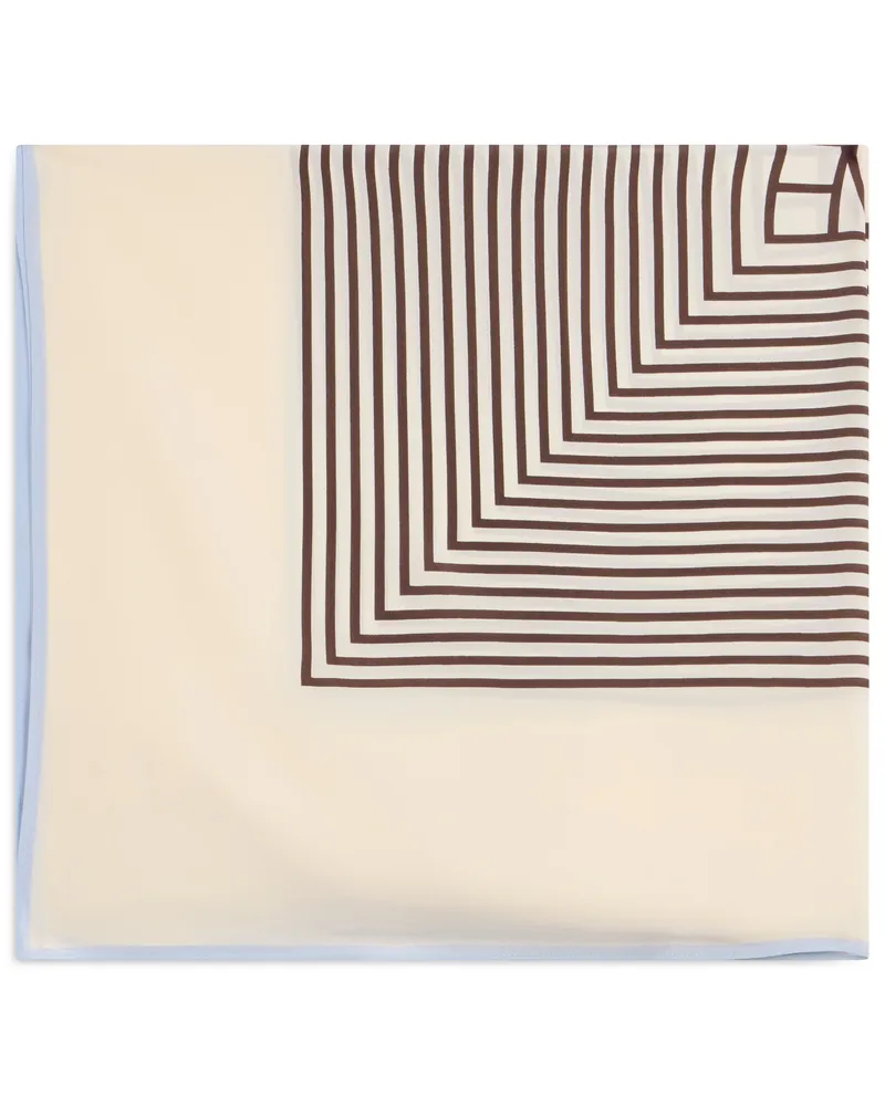 Totême Women's Silk Scarf Macadamia Scarfs Macadamia