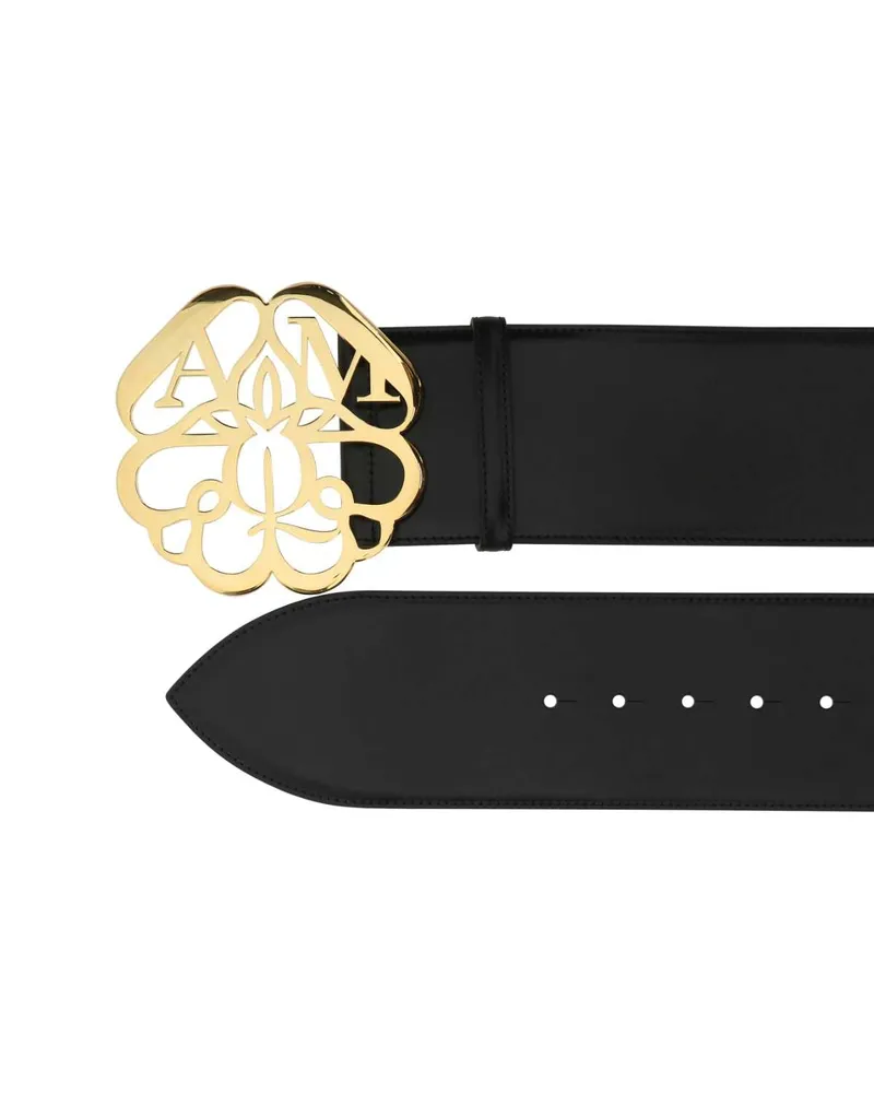 Alexander McQueen 7334111brcd 1000 Cinture Belt Black