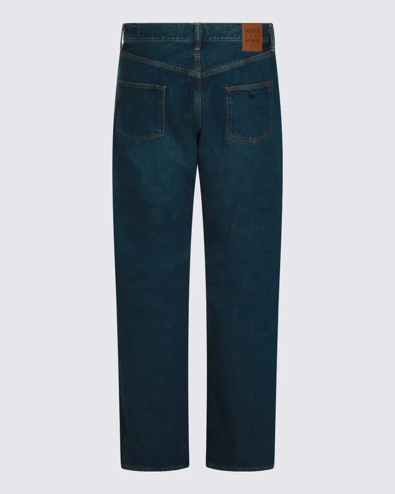 Kitsuné Men's Jeans Faded Indigo _100 % Co Blue