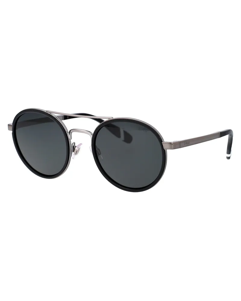 Ralph Lauren Men's Sunglasses Metal Frame Black-Gunmetal Black/gunmetal Black