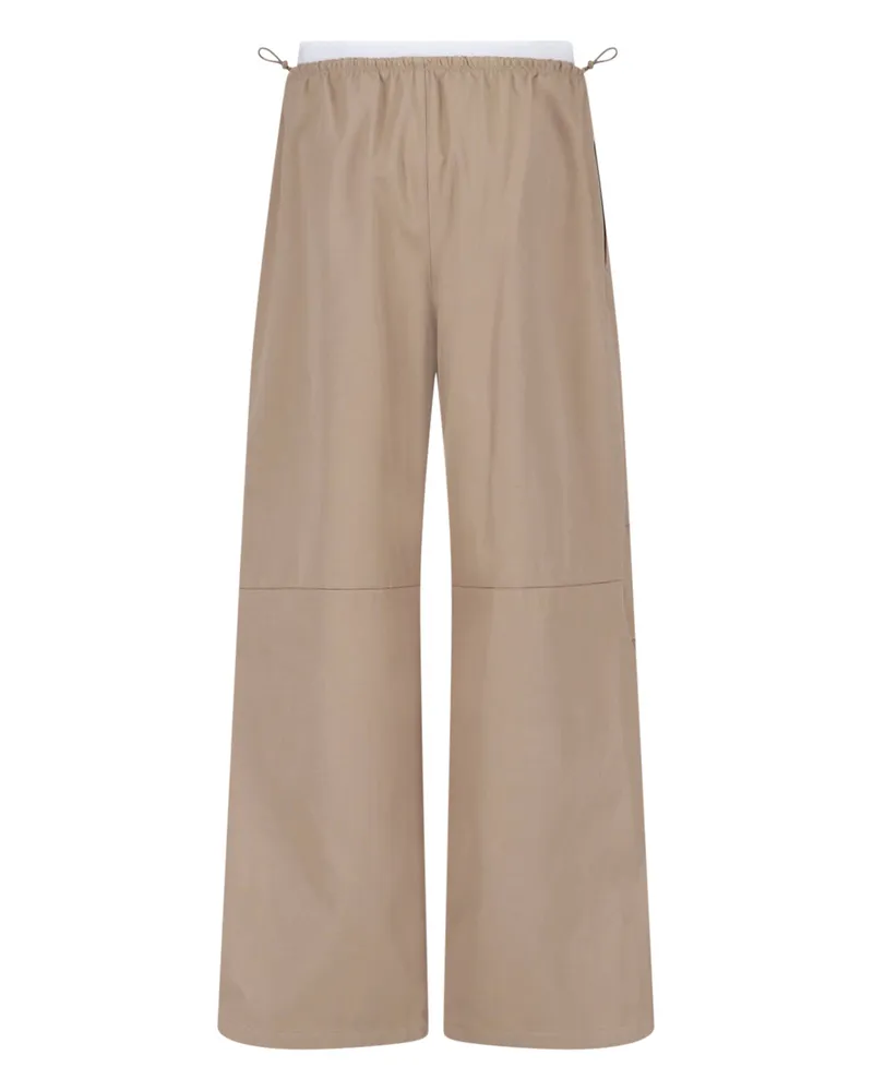 Alexander Wang Women's Trousers Beige Cotton Beige