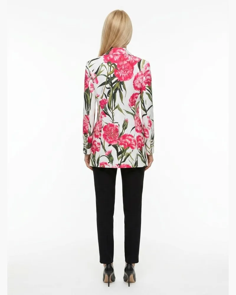 Dolce & Gabbana Floral-Print Silk-Lined Blazer — Multicolor Multicolor