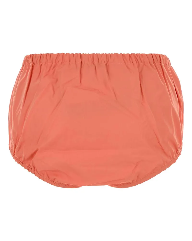 Prada Women's Cotton Poplin Cargo Shorts Orange Orange