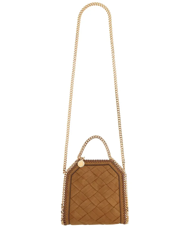 Stella McCartney Women's Handbag Falabella Brown Polyester Handbags Hand Bags Brown