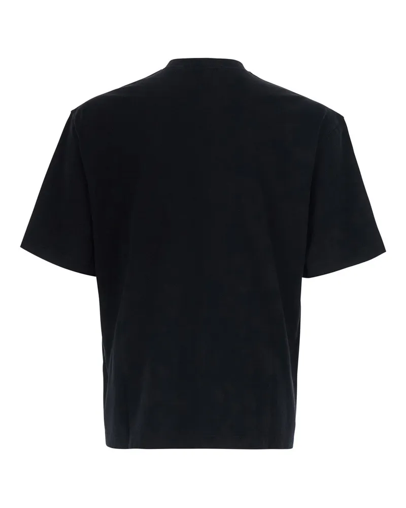 Stone Island Men T-Shirt Heavyweight Crew Neck Black T-Shirts And Polos Black
