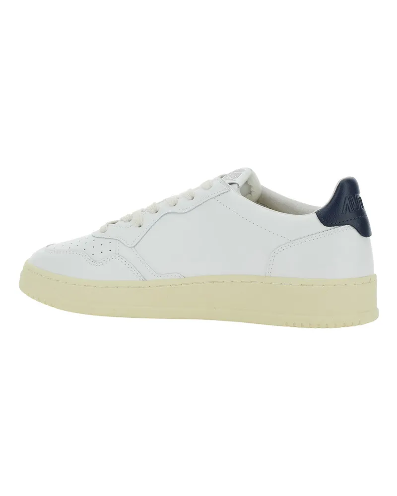 AUTRY Men's Sneakers Medalist Low White Leather Cow Trainers White