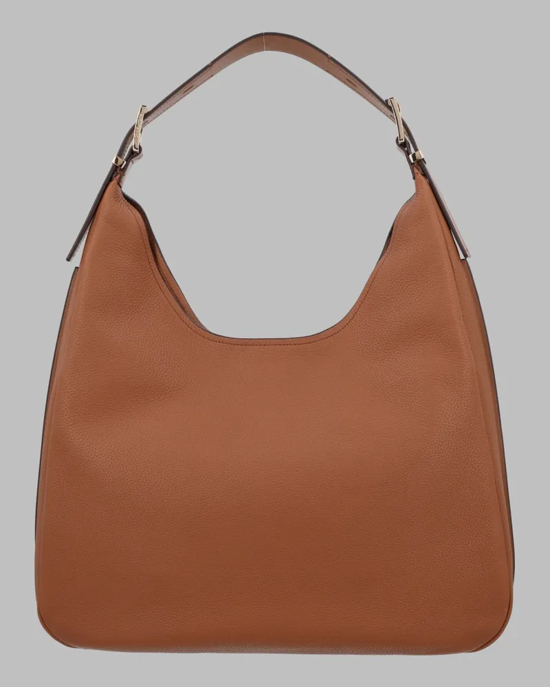 Michael Kors Women's Hobo Bag Nolita Buff Leather Shoulder Beige