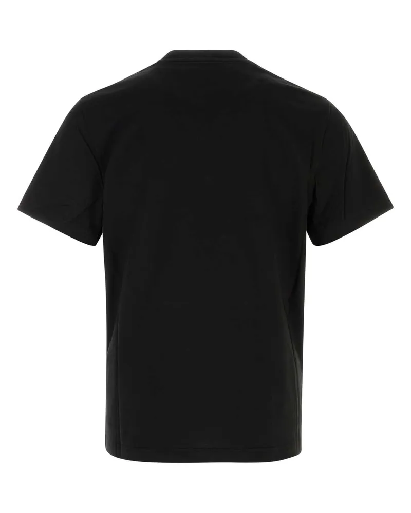 Moncler Men Black Cotton T-Shirt Exterior Exterior: T-shirts And Polos Black