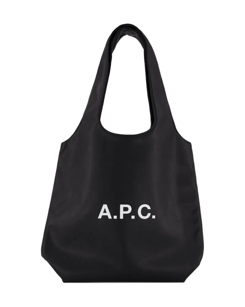 A.P.C. Unisex Ninon Tote Black Cotton Black